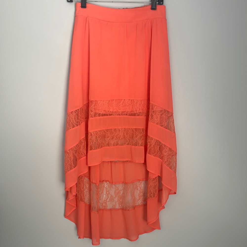 Charlotte Russe High Low Lace Skirt
